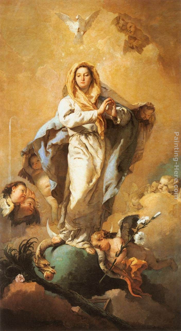 The Immaculate Conception painting - Giovanni Battista Tiepolo The Immaculate Conception art painting